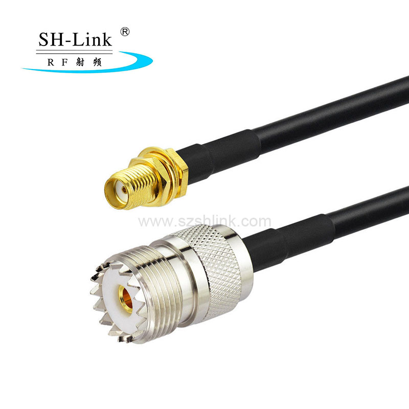 RG174 UHF female to SMA female coaxial cable